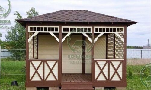Прямоугольная беседка 1
