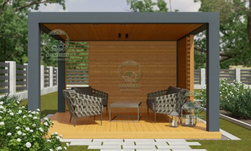 Квадратная беседка 2