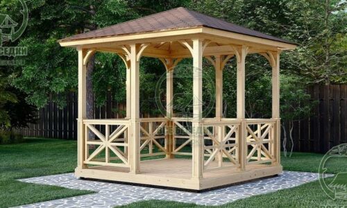 Квадратная беседка 1