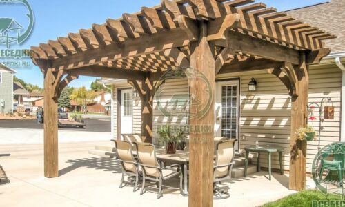 Деревянная пергола 2