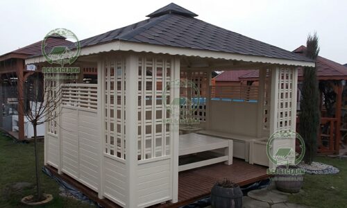 Квадратная беседка 10