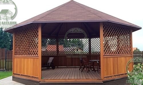 Восьмигранная беседка 14