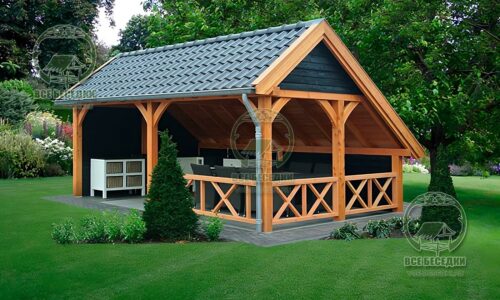 Прямоугольная беседка «Скарлет-4»