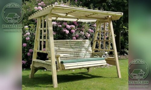 Деревянные качели 7