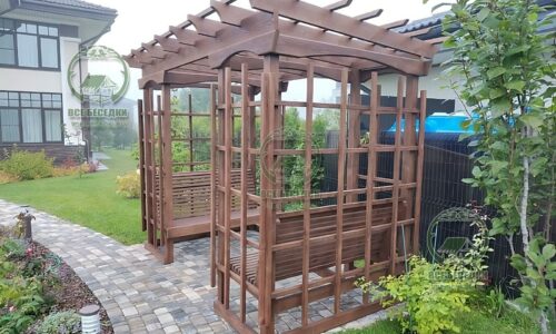Деревянная пергола 10
