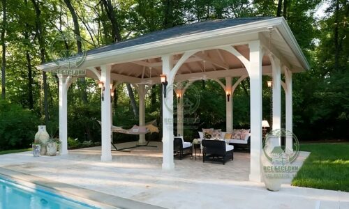 Прямоугольная беседка 11
