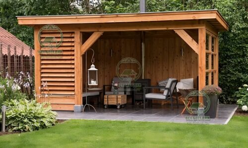 Прямоугольная беседка 10