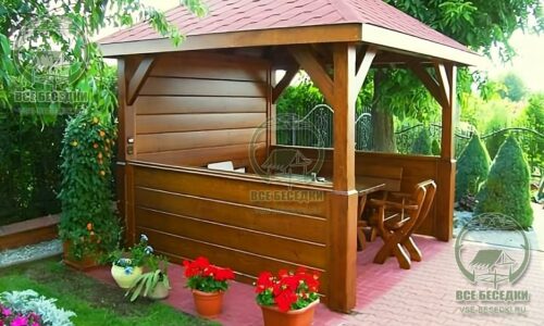 Квадратная беседка 11