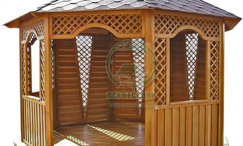 Восьмигранная беседка 12