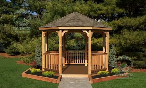 Восьмигранная беседка 15