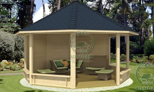 Восьмигранная беседка 11
