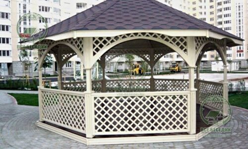 Восьмигранная беседка 16