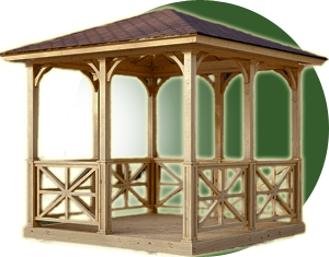 Квадратные беседки