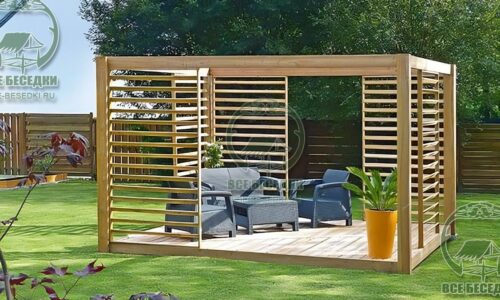 Деревянная пергола 12