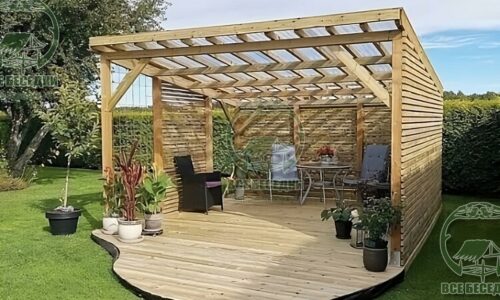 Деревянная пергола 13