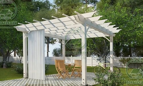 Деревянная пергола 11