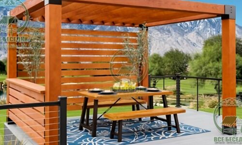 Деревянная пергола 15