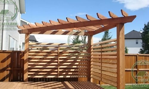 Деревянная пергола 16