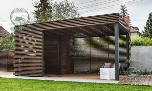 Прямоугольная беседка 13