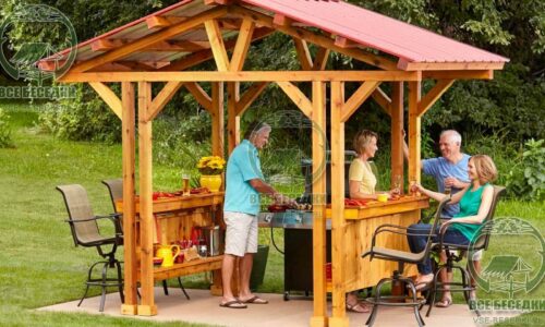 Квадратная беседка 26