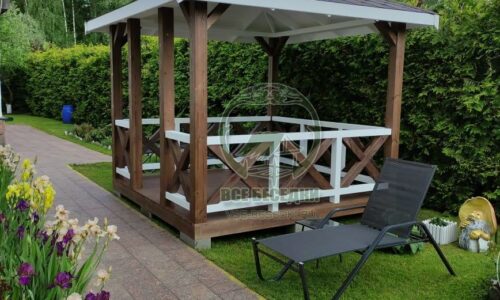 Квадратная беседка 18
