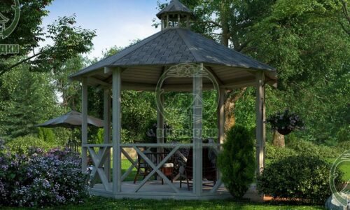Восьмигранная беседка 20