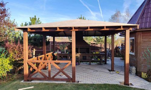 Квадратная беседка 31